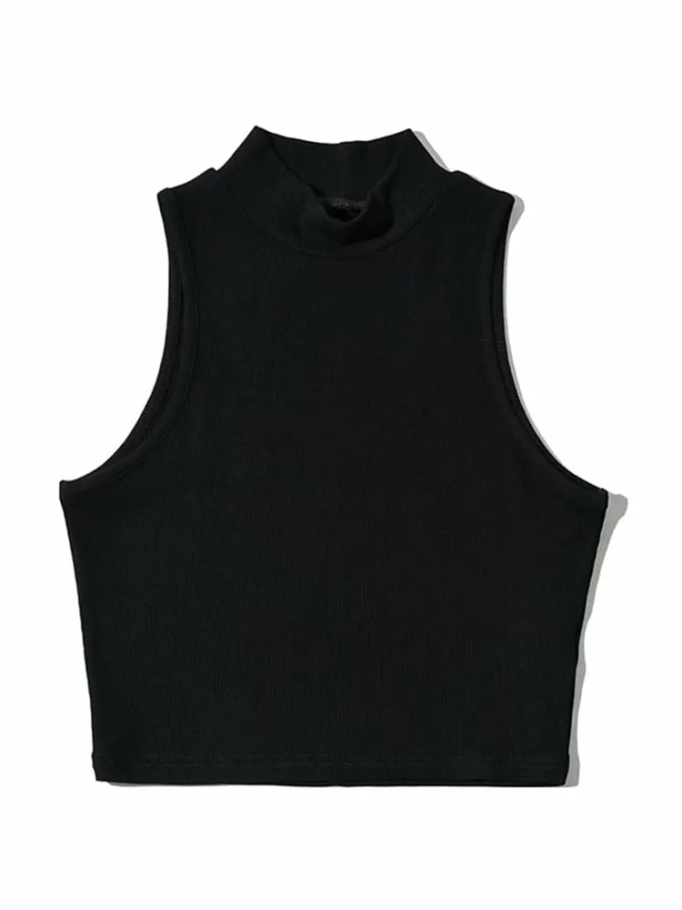 Summer High Neck  Crop Top Anna Kay Co