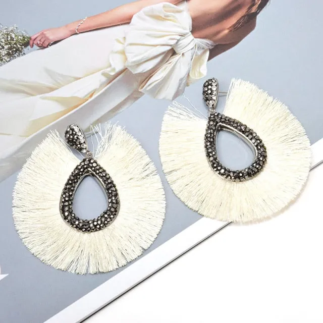 Tassel Drop Earrings Anna Kay Co