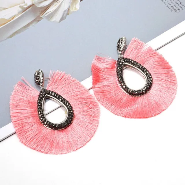 Tassel Drop Earrings Anna Kay Co