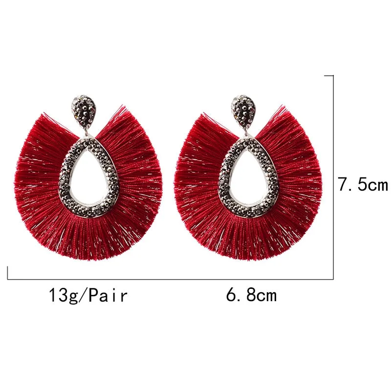 Tassel Drop Earrings Anna Kay Co