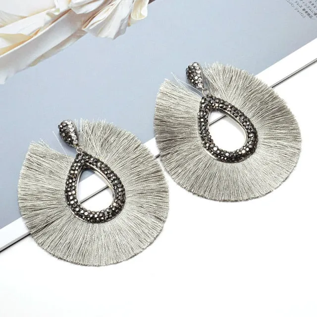 Tassel Drop Earrings Anna Kay Co