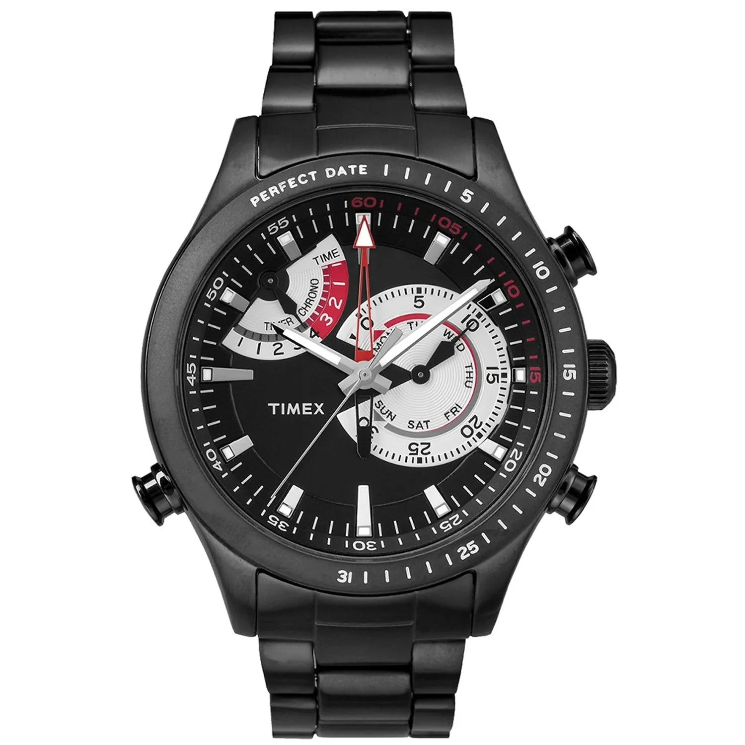 Timex Men's Intelligent Black Dial Watch