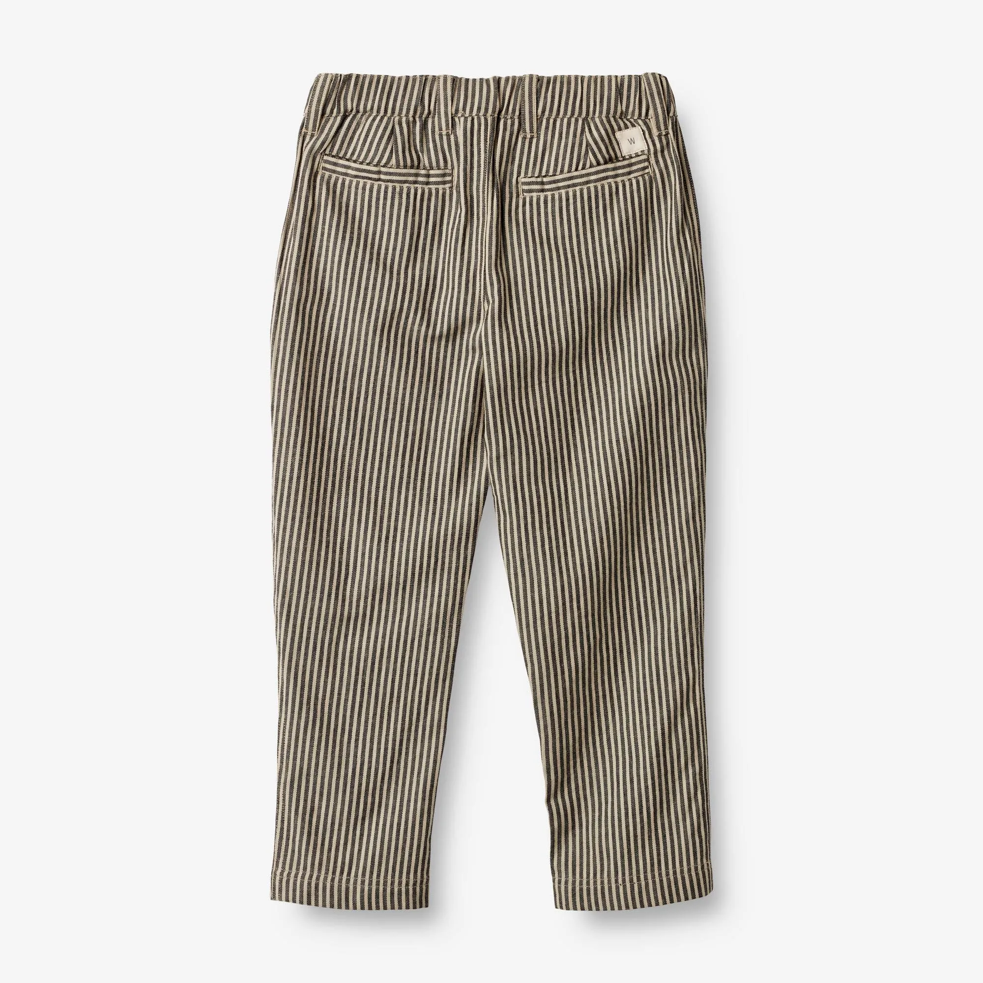 Trousers Egon - black coal stripe Wheat