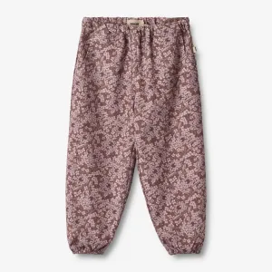 Trousers Lined Malou - hydrangeas Wheat
