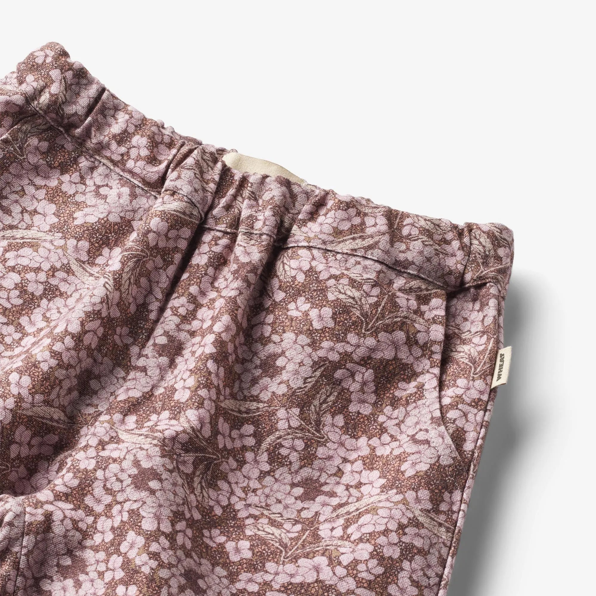 Trousers Lined Malou - hydrangeas Wheat