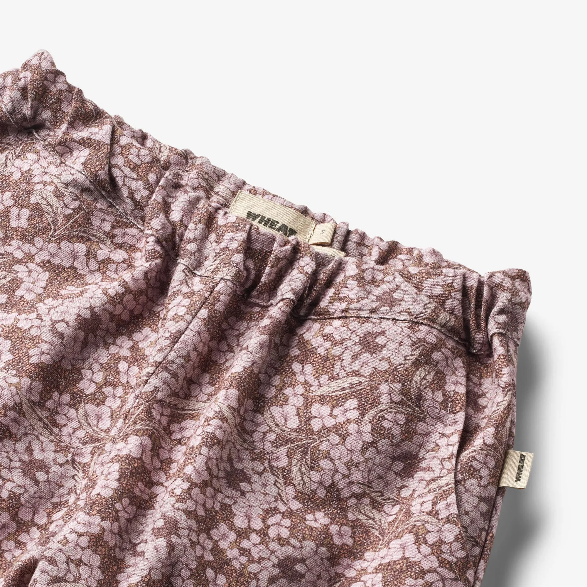 Trousers Lined Malou - hydrangeas Wheat