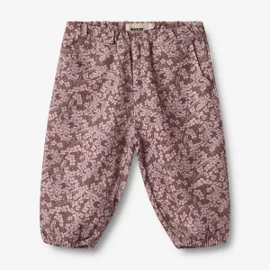 Trousers Lined Malou - hydrangeas Wheat