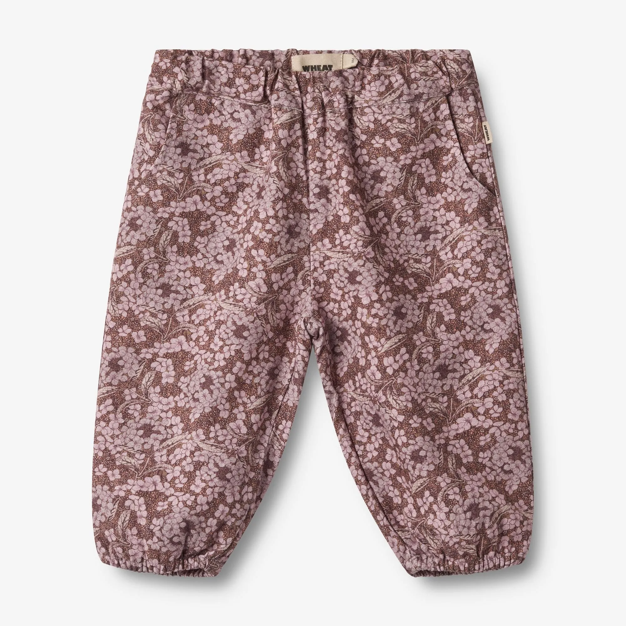 Trousers Lined Malou - hydrangeas Wheat