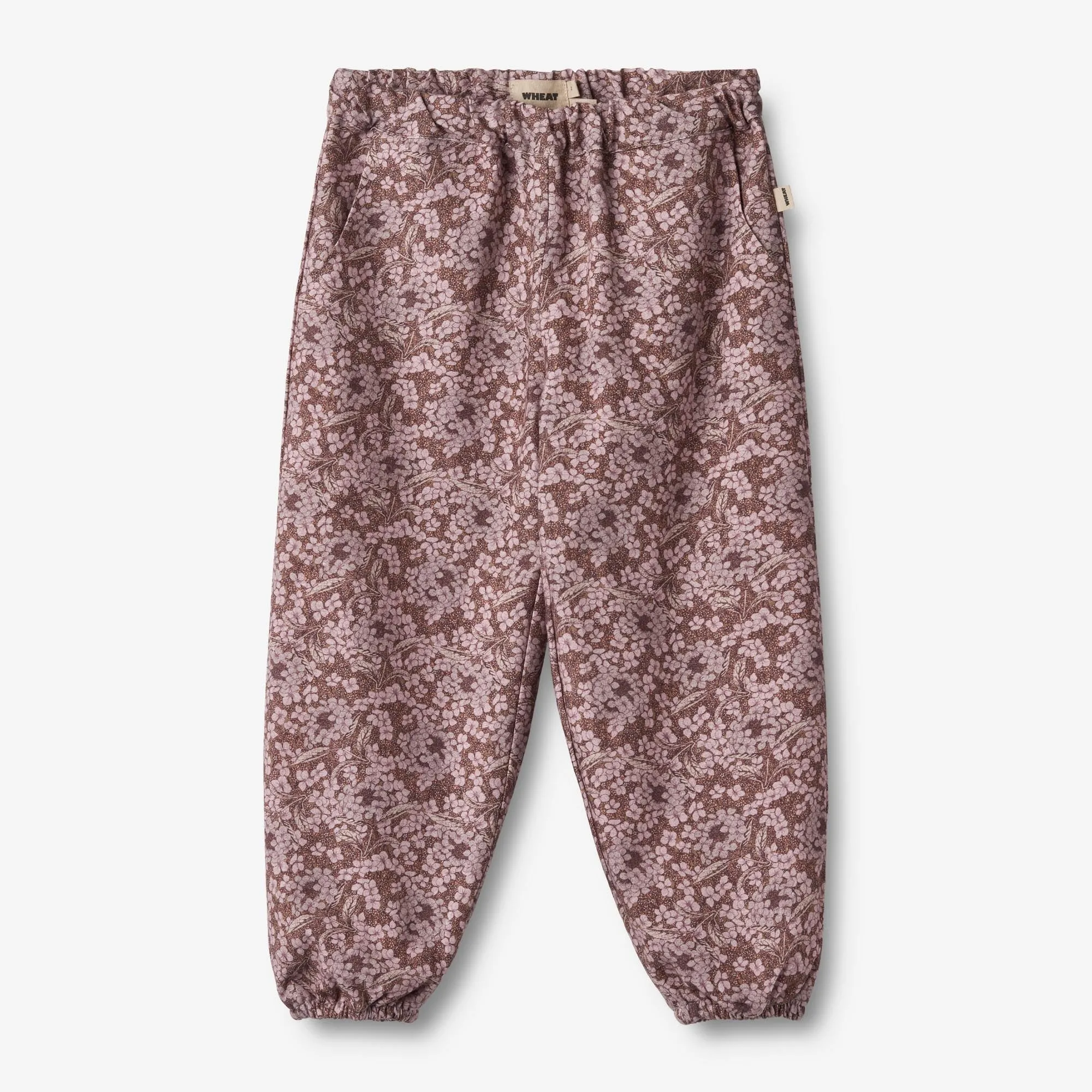 Trousers Lined Malou - hydrangeas Wheat