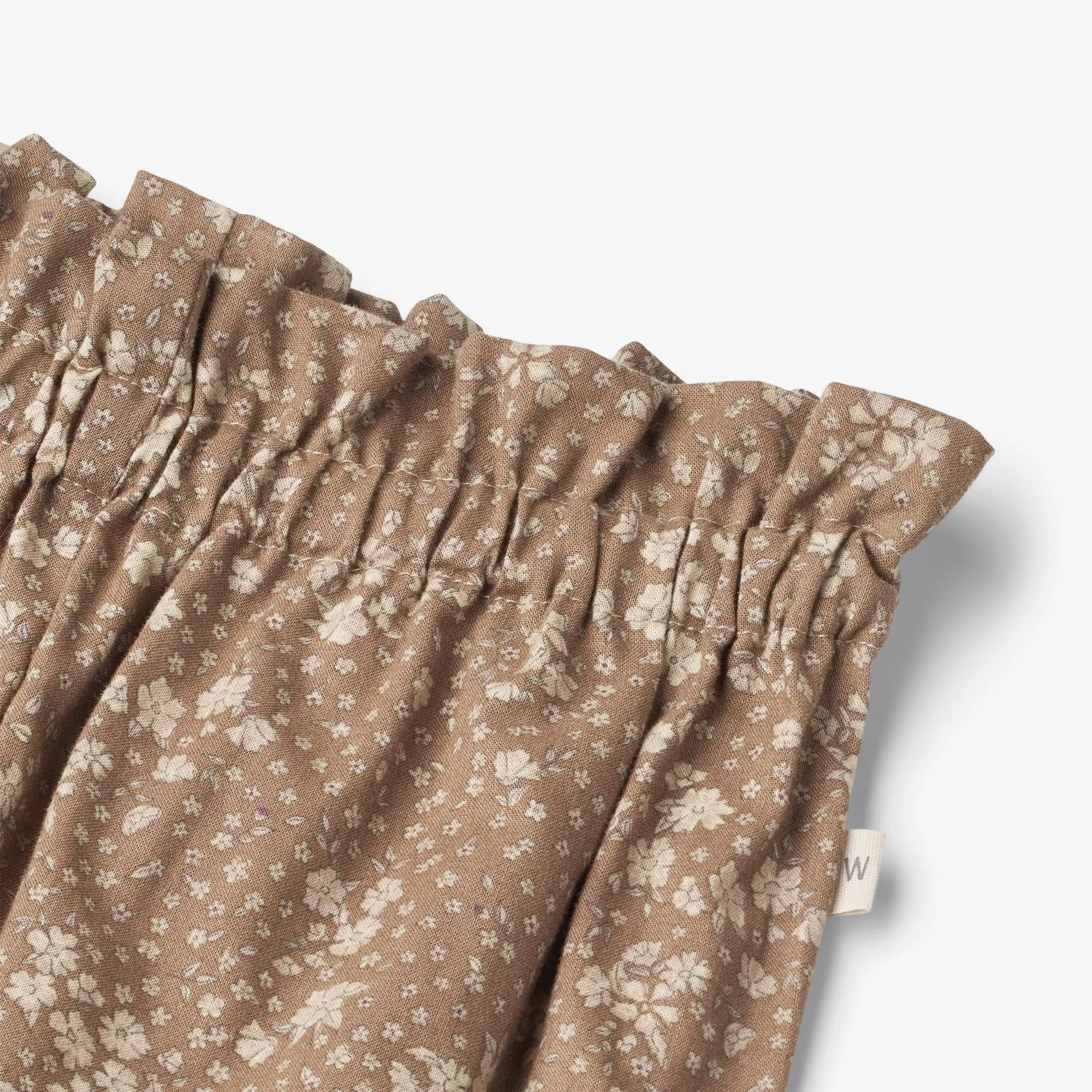 Trousers Polly - cocoa brown flowers Wheat