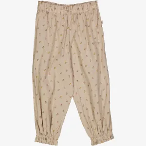 Trousers Polly - fossil flowers dot Wheat