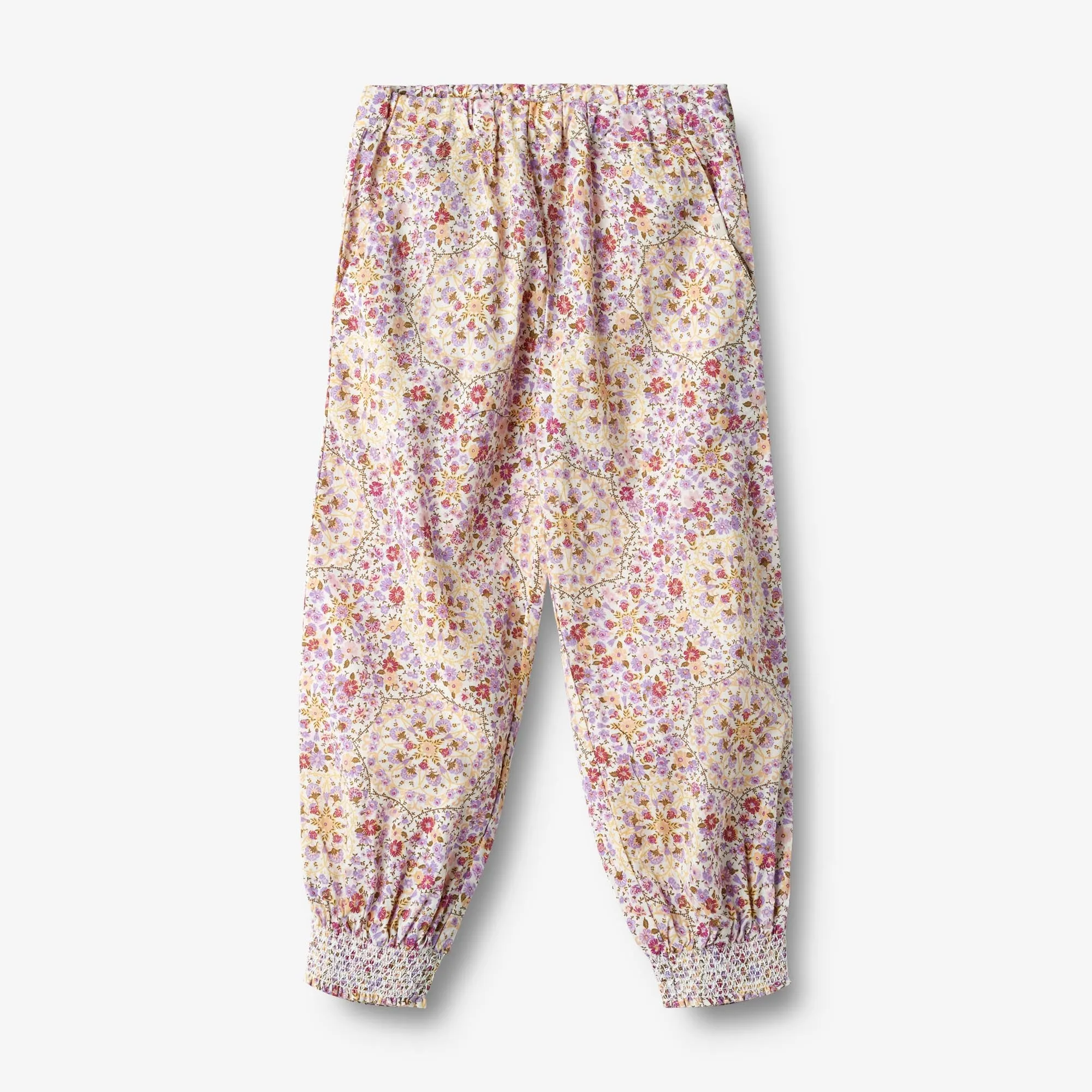 Trousers Sara - carousels and flowers Wheat