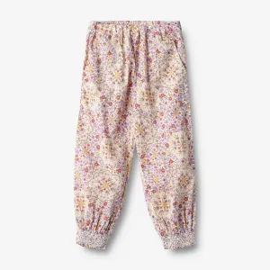 Trousers Sara - carousels and flowers Wheat