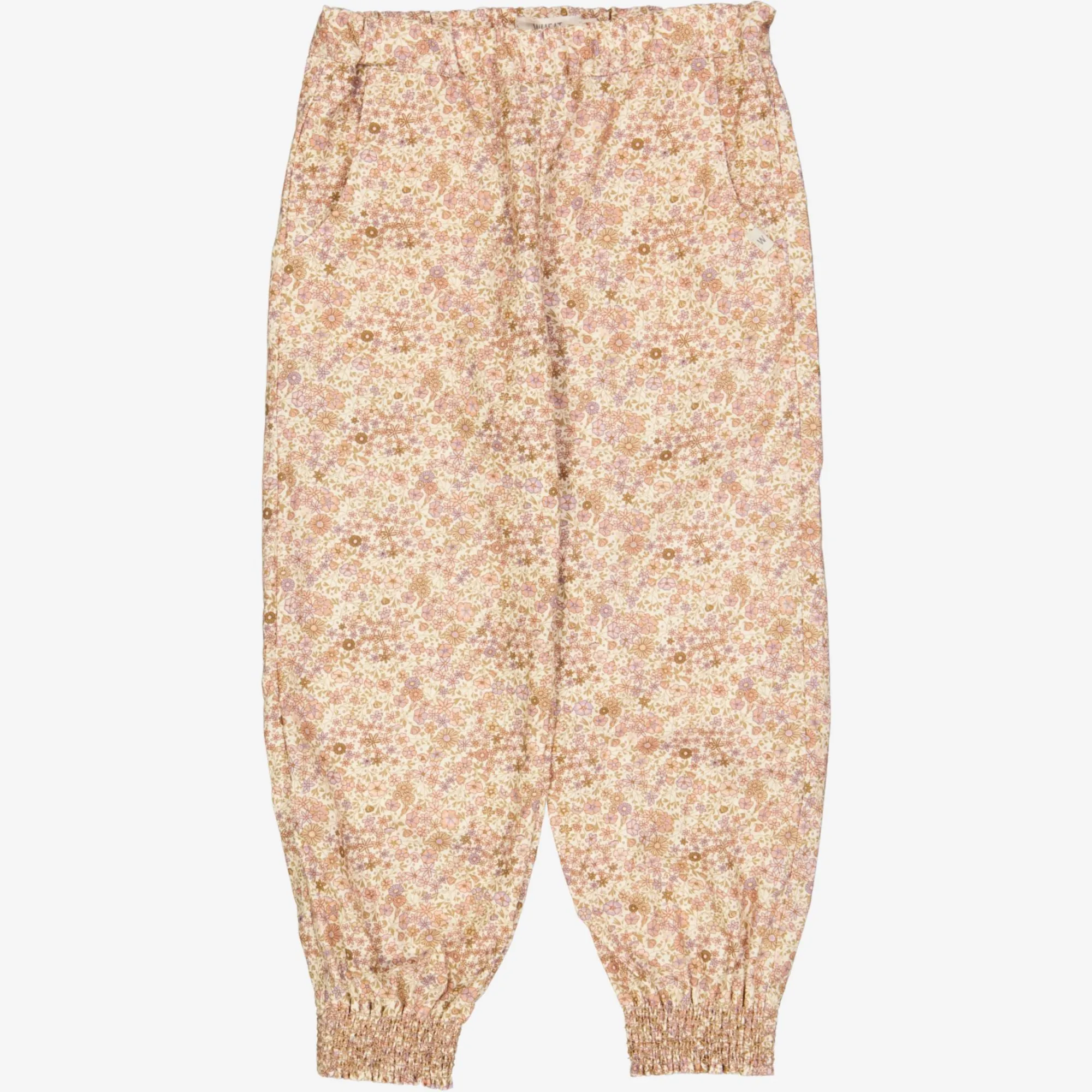 Trousers Sara - clam flowers Wheat