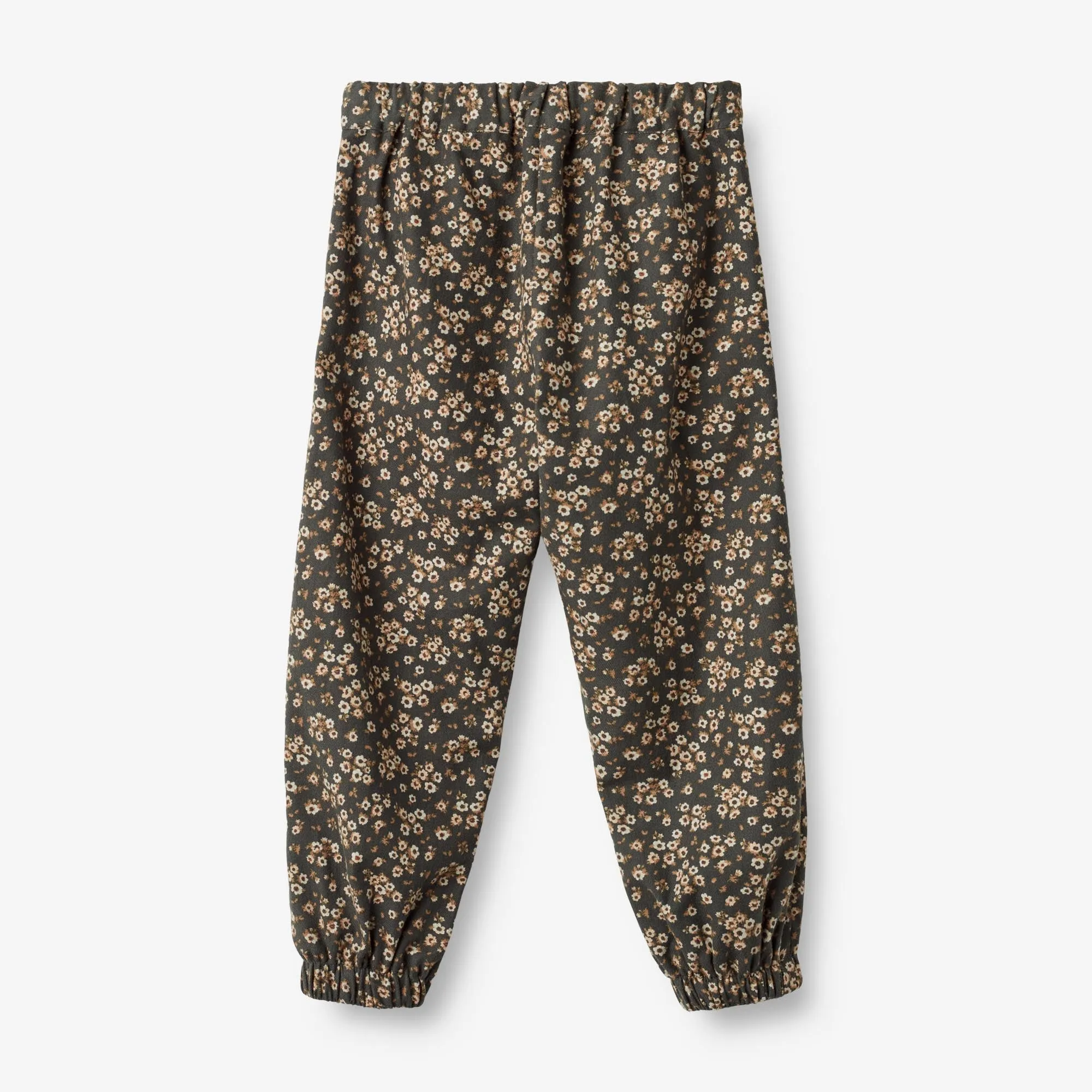 Trousers Shilla - black coal flowers Wheat