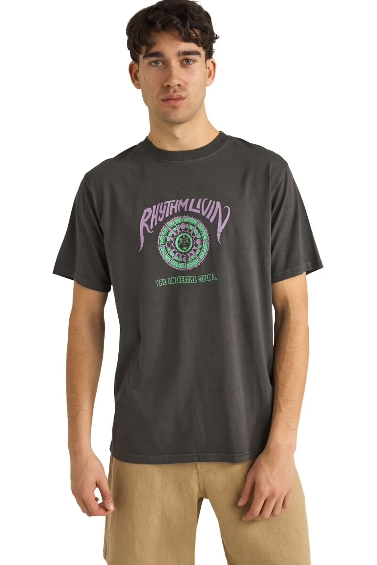 Universal Sound Vintage Short Sleeve T-Shirt Vintage Black