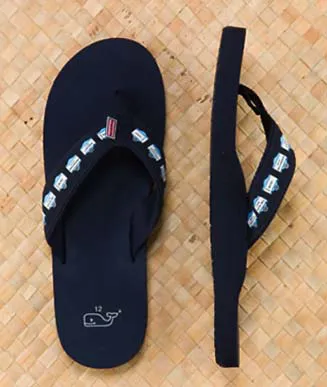 Vineyard Vines Martha's Vineyard Signs Flip Flops