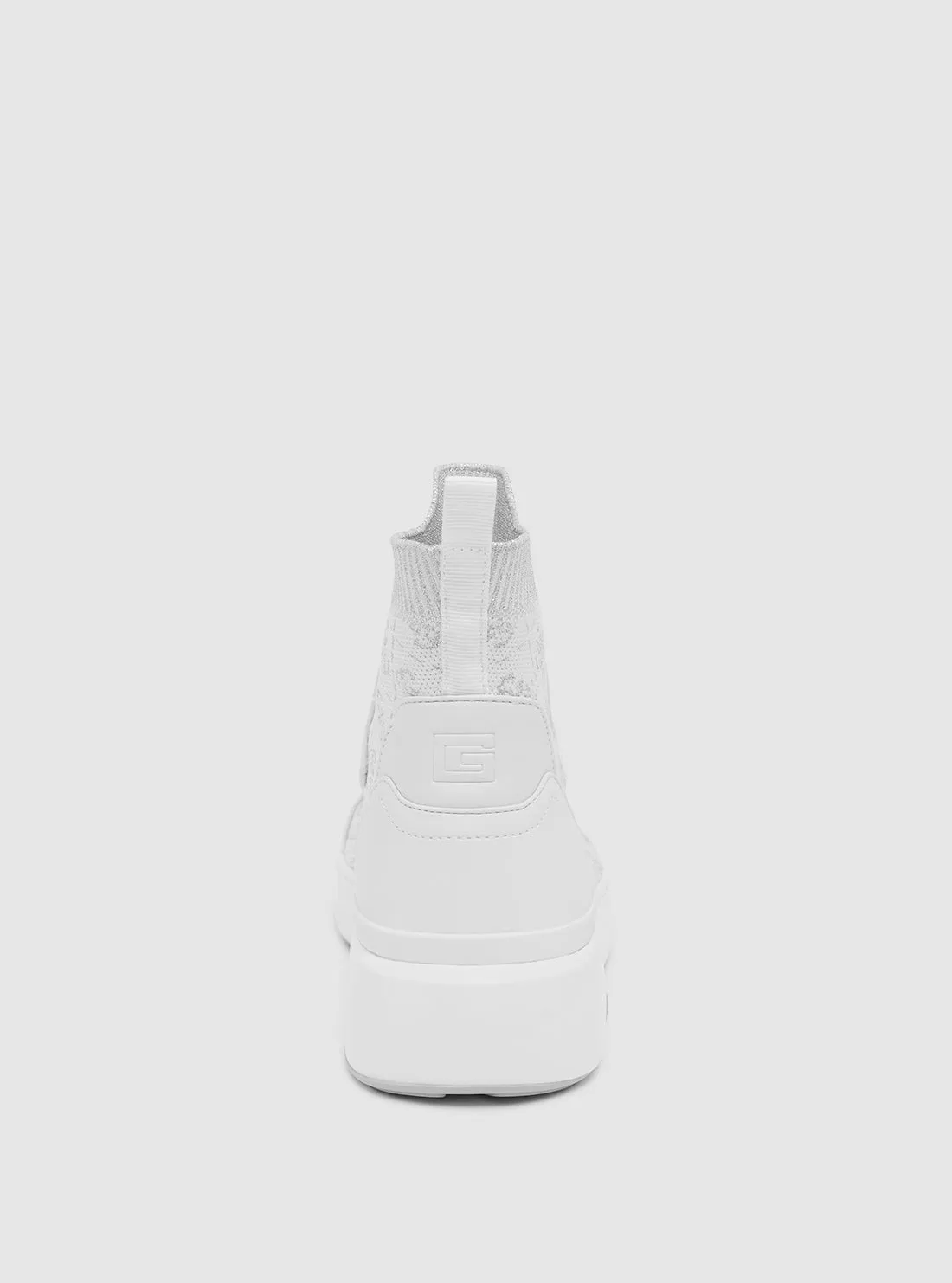White Mannen High Top Sneakers Guess