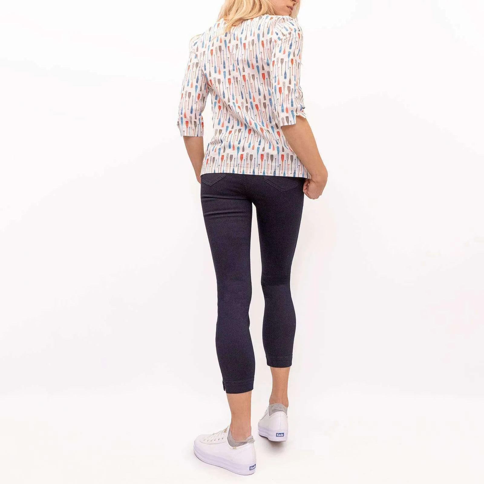 White Stuff Jade Crop Blue Skinny Jeans