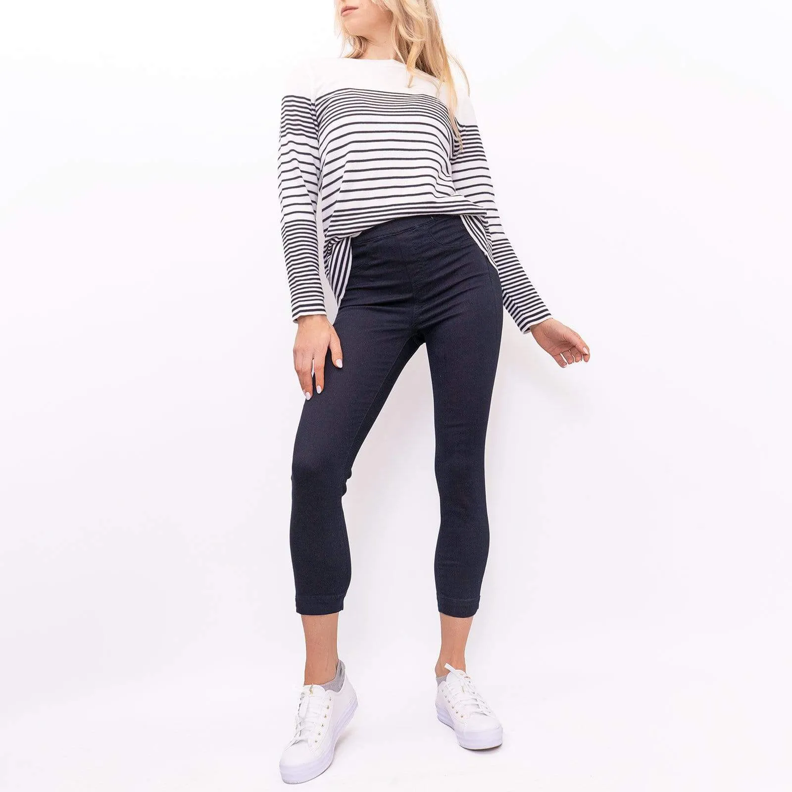 White Stuff Jade Crop Blue Skinny Jeans