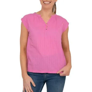 White Stuff Sleeveless Pink Vest Cotton Tops