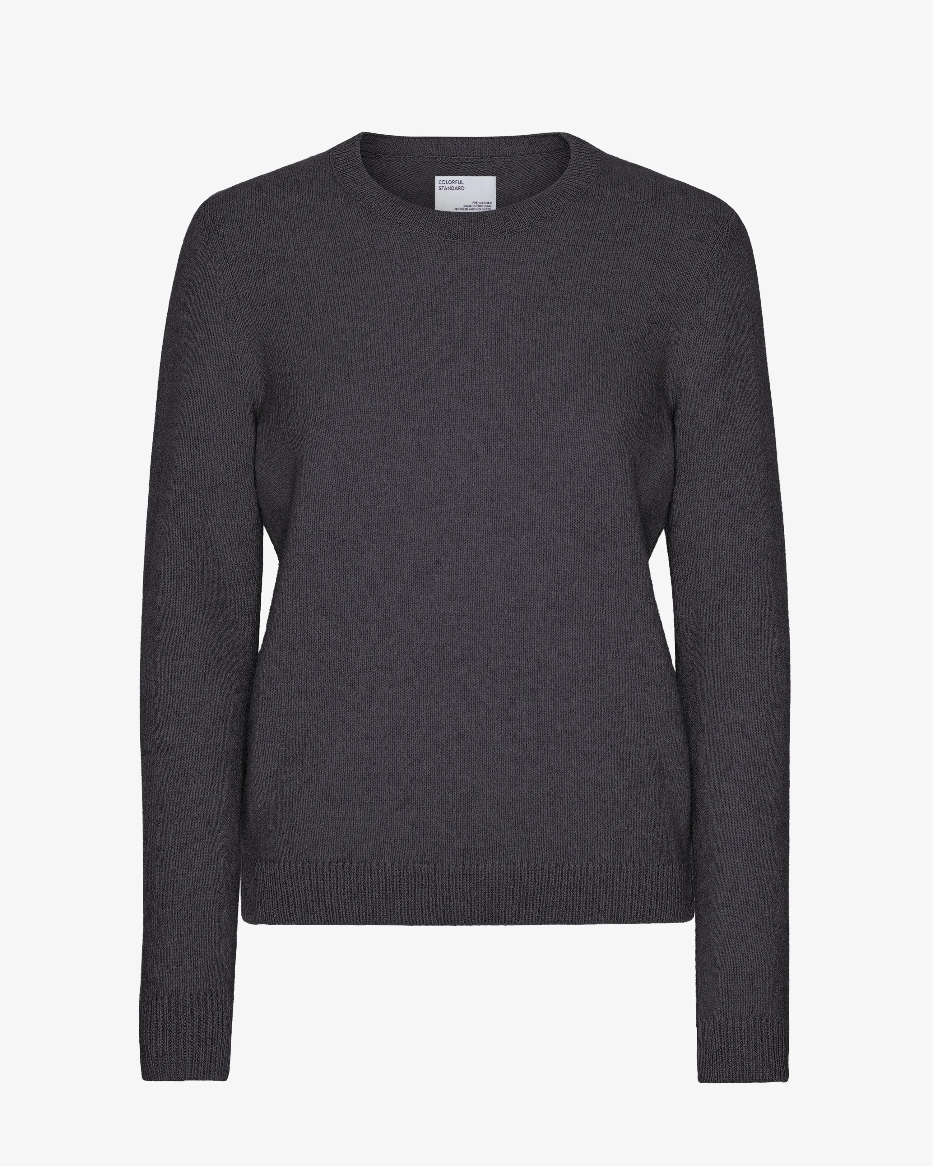 Women Classic Merino Wool Crew - Lava Grey