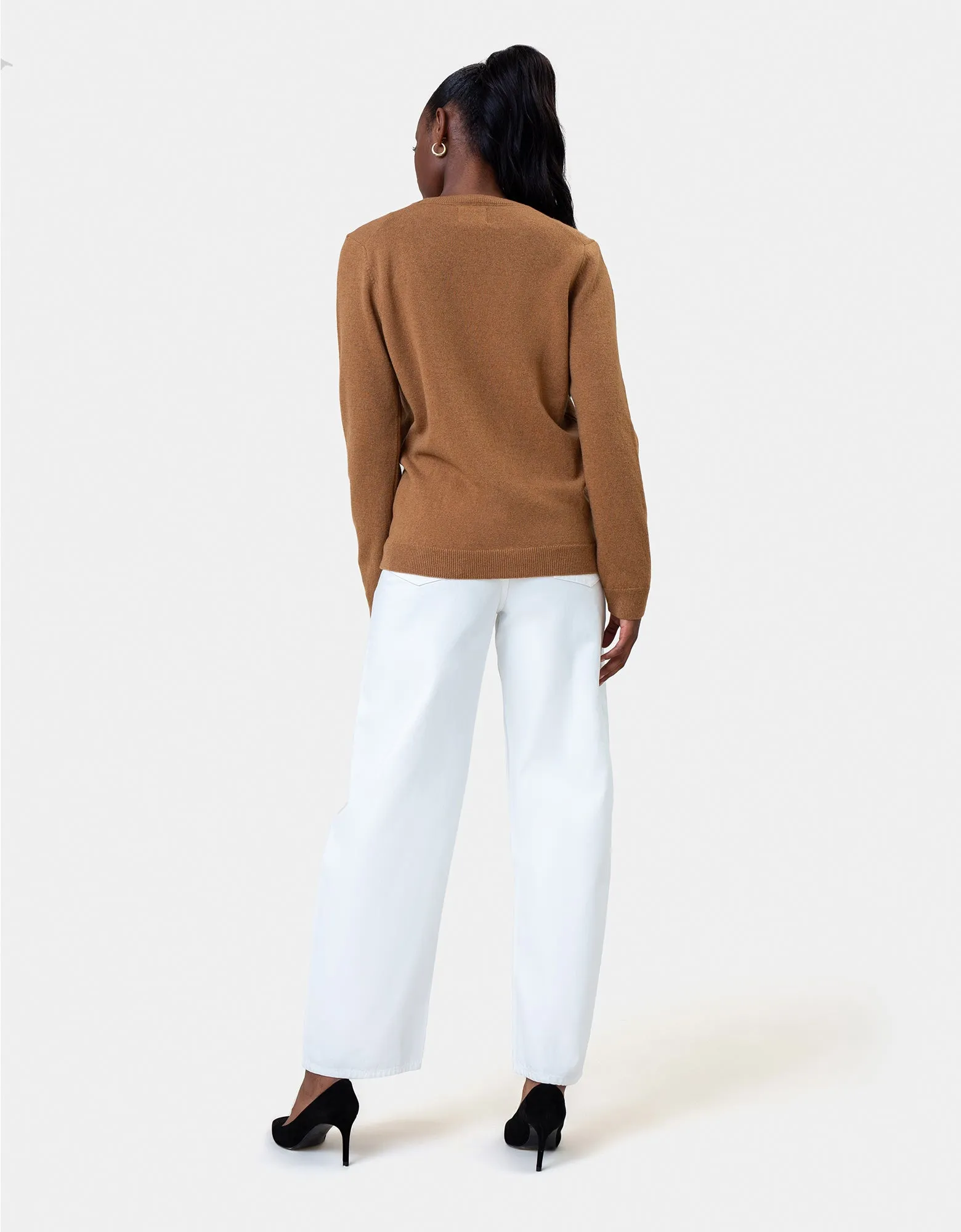 Women Classic Merino Wool Crew - Lava Grey