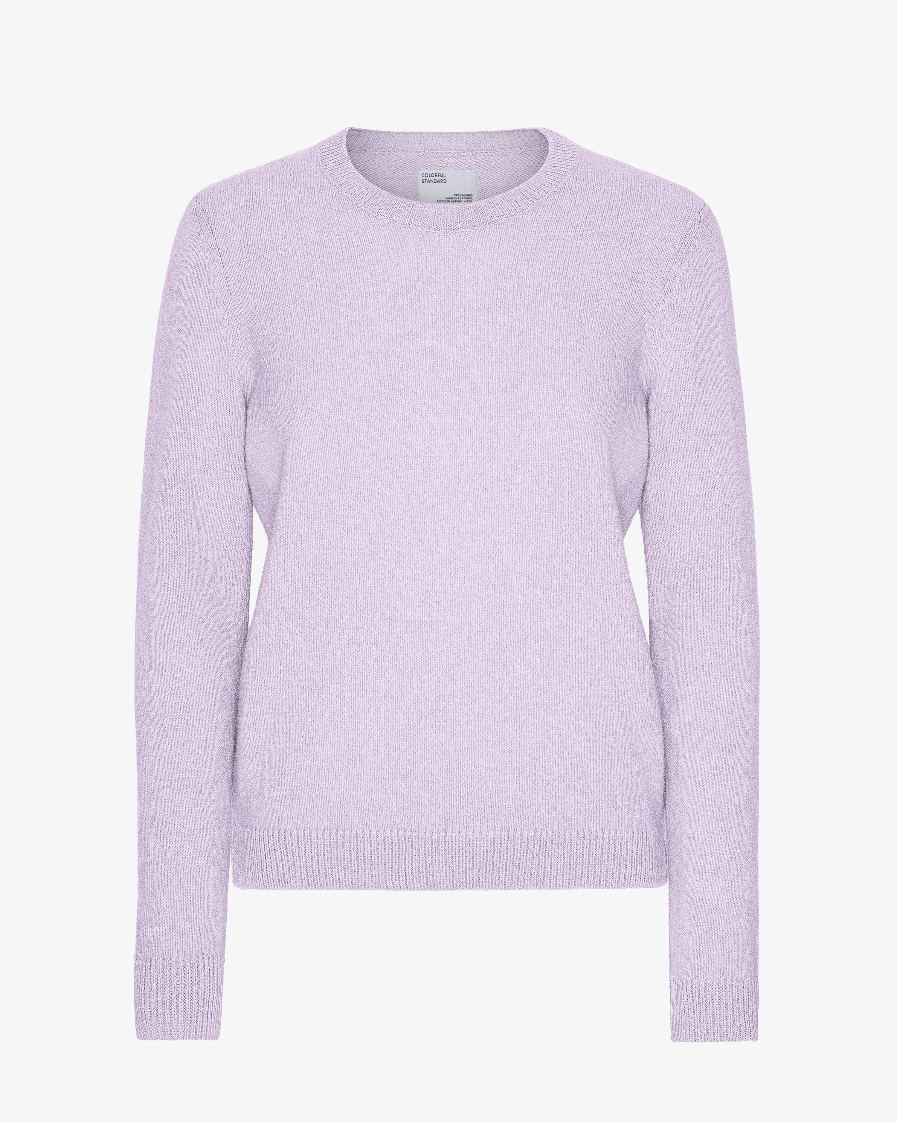 Women Classic Merino Wool Crew - Soft Lavender