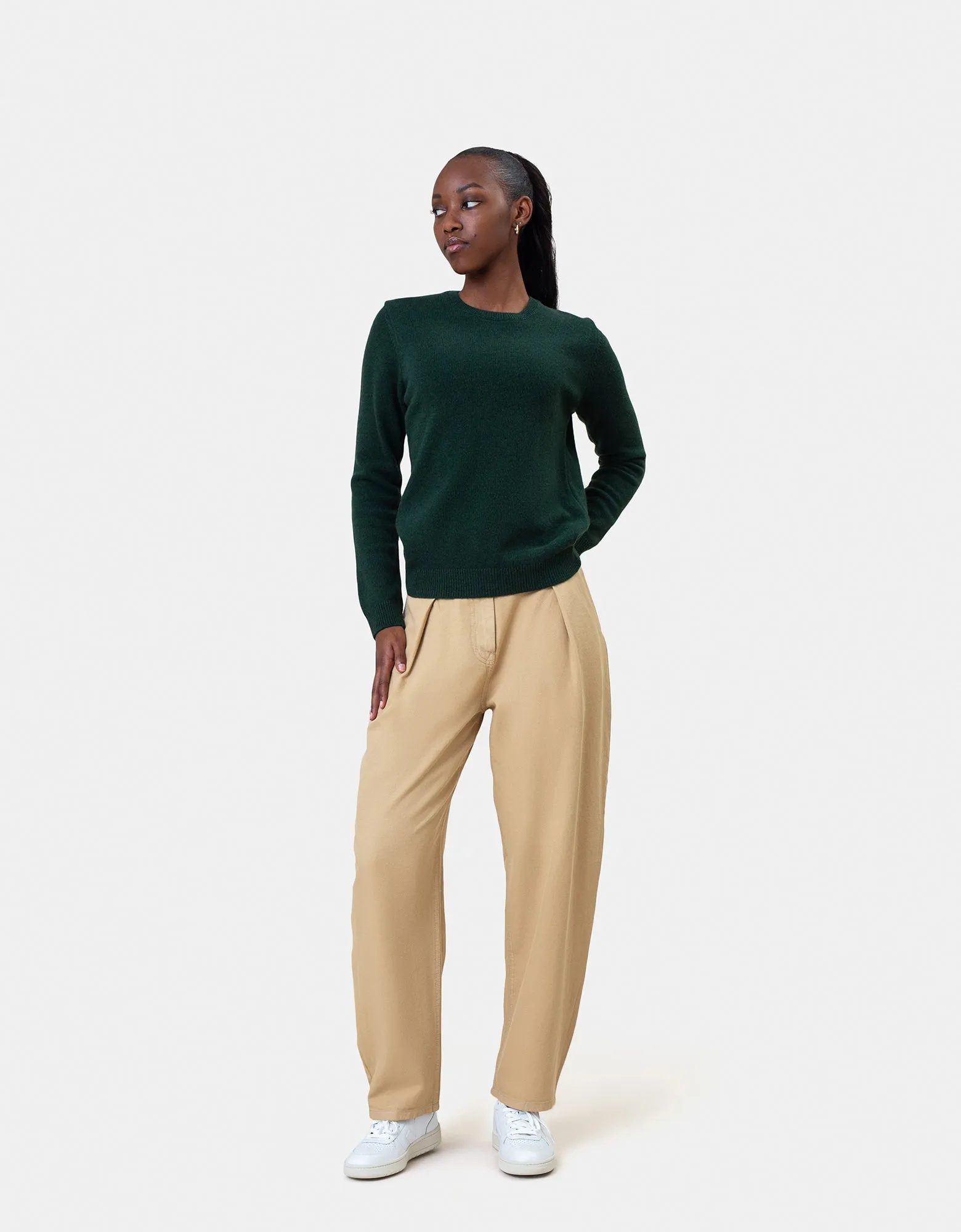 Women Classic Merino Wool Crew - Soft Lavender