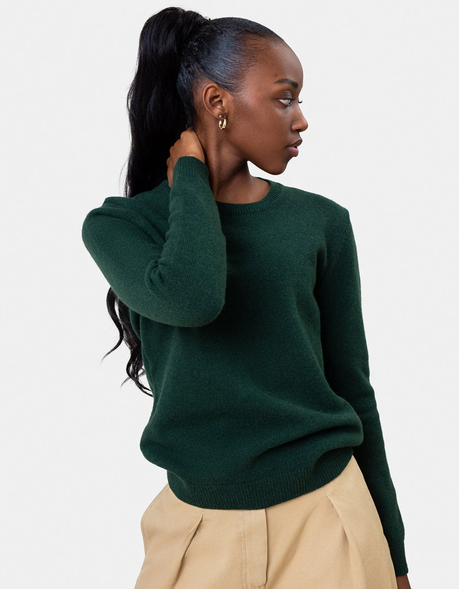 Women Classic Merino Wool Crew - Soft Lavender