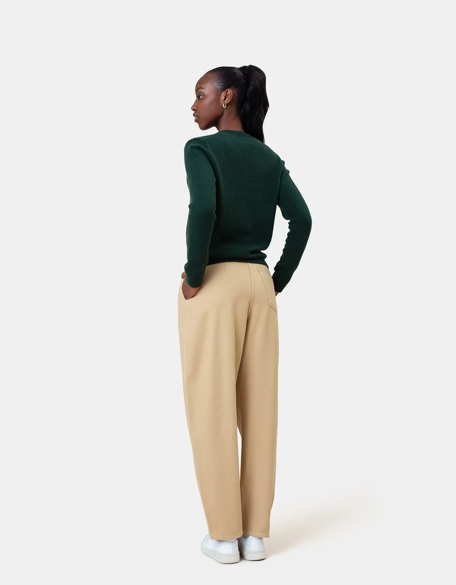 Women Classic Merino Wool Crew - Soft Lavender