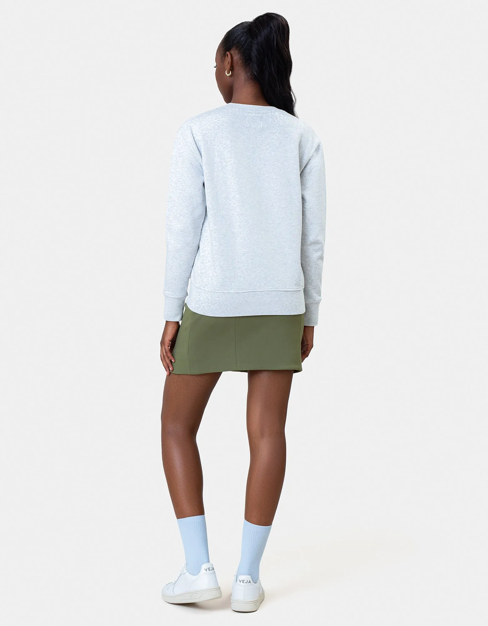 Women Classic Organic Crew - Cinnamon Brown