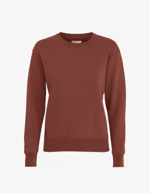 Women Classic Organic Crew - Cinnamon Brown