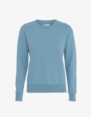 Women Classic Organic Crew - Stone Blue