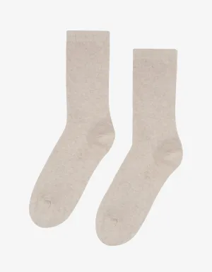 Women Classic Organic Sock - Ivory White