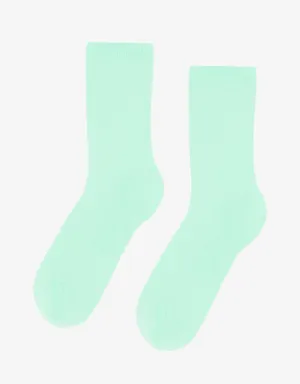 Women Classic Organic Sock - Light Aqua