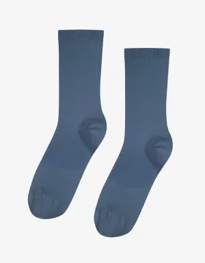 Women Classic Organic Sock - Petrol Blue