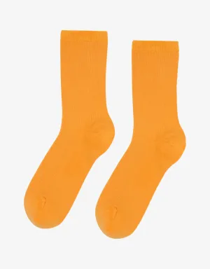Women Classic Organic Sock - Sunny Orange