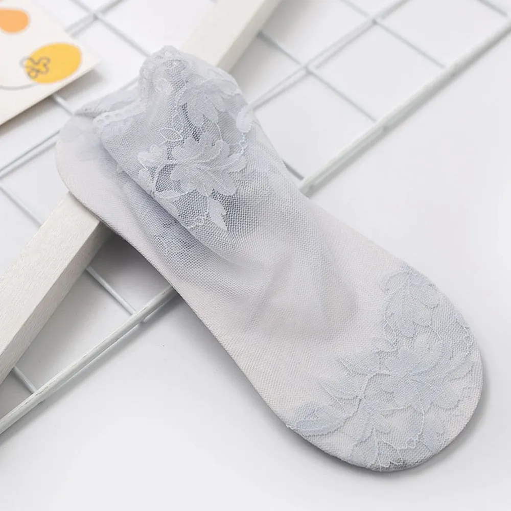Women Lace Invisible Socks Non-slip Anna Kay Co