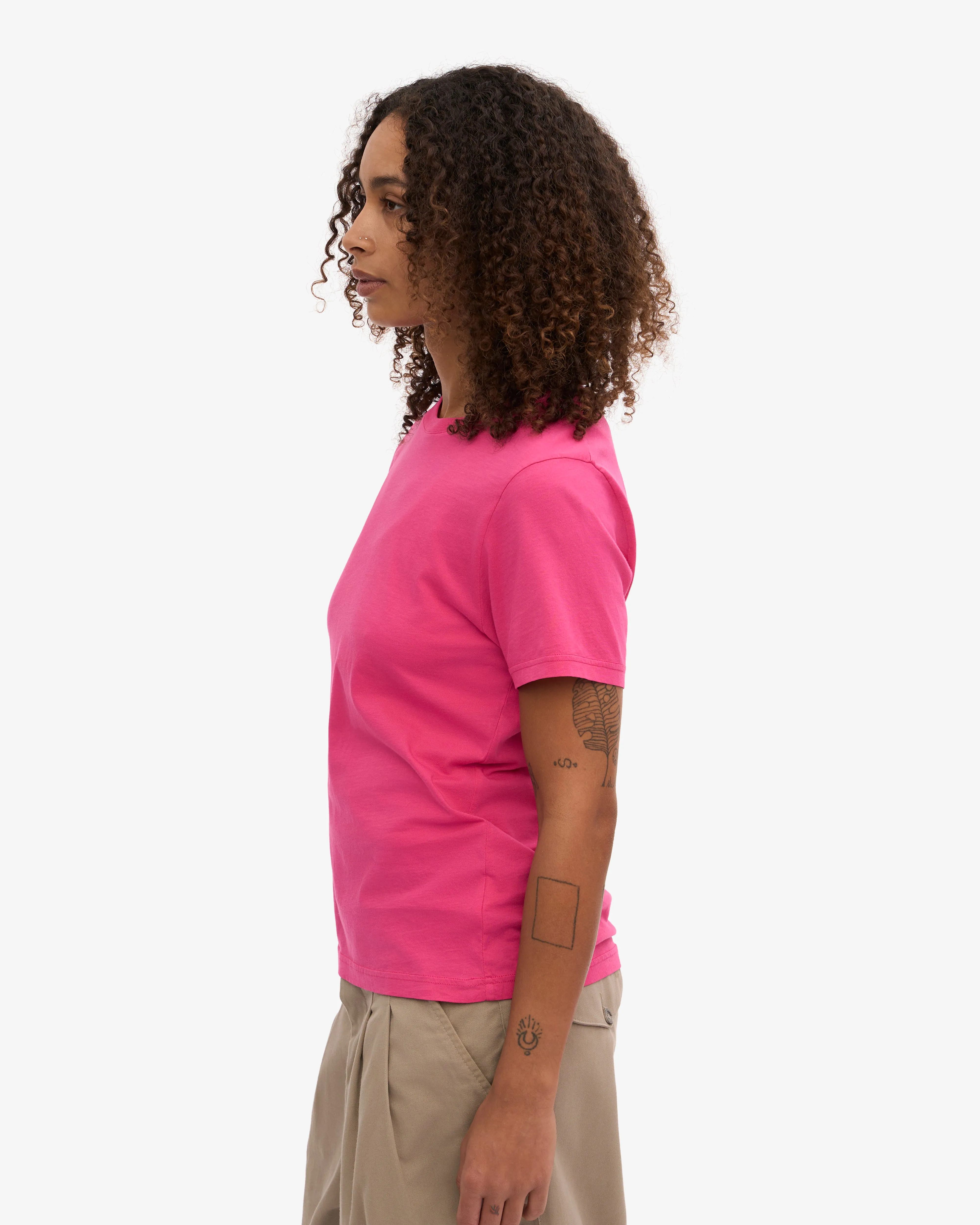 Women Light Organic Tee - Bubblegum Pink