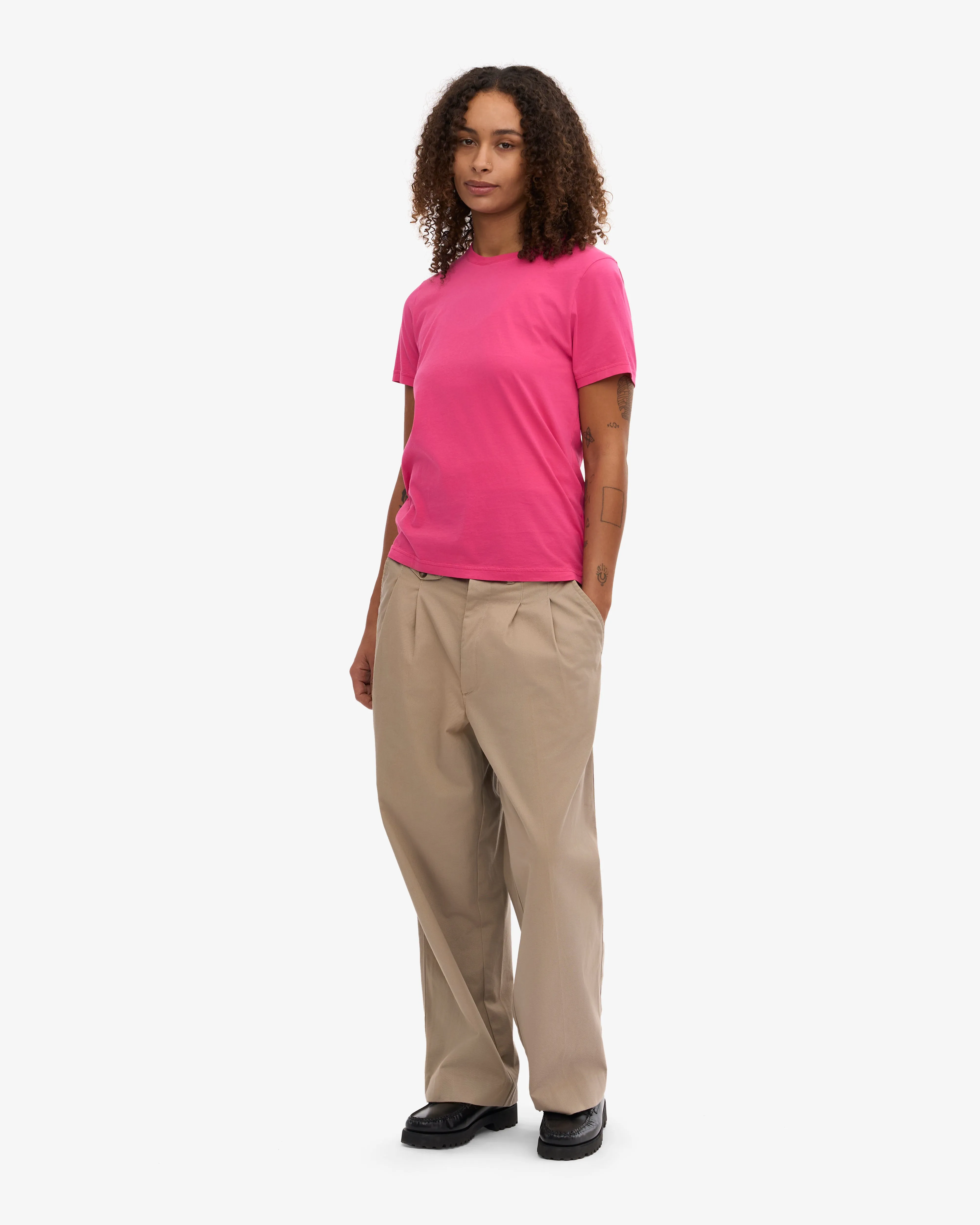 Women Light Organic Tee - Bubblegum Pink