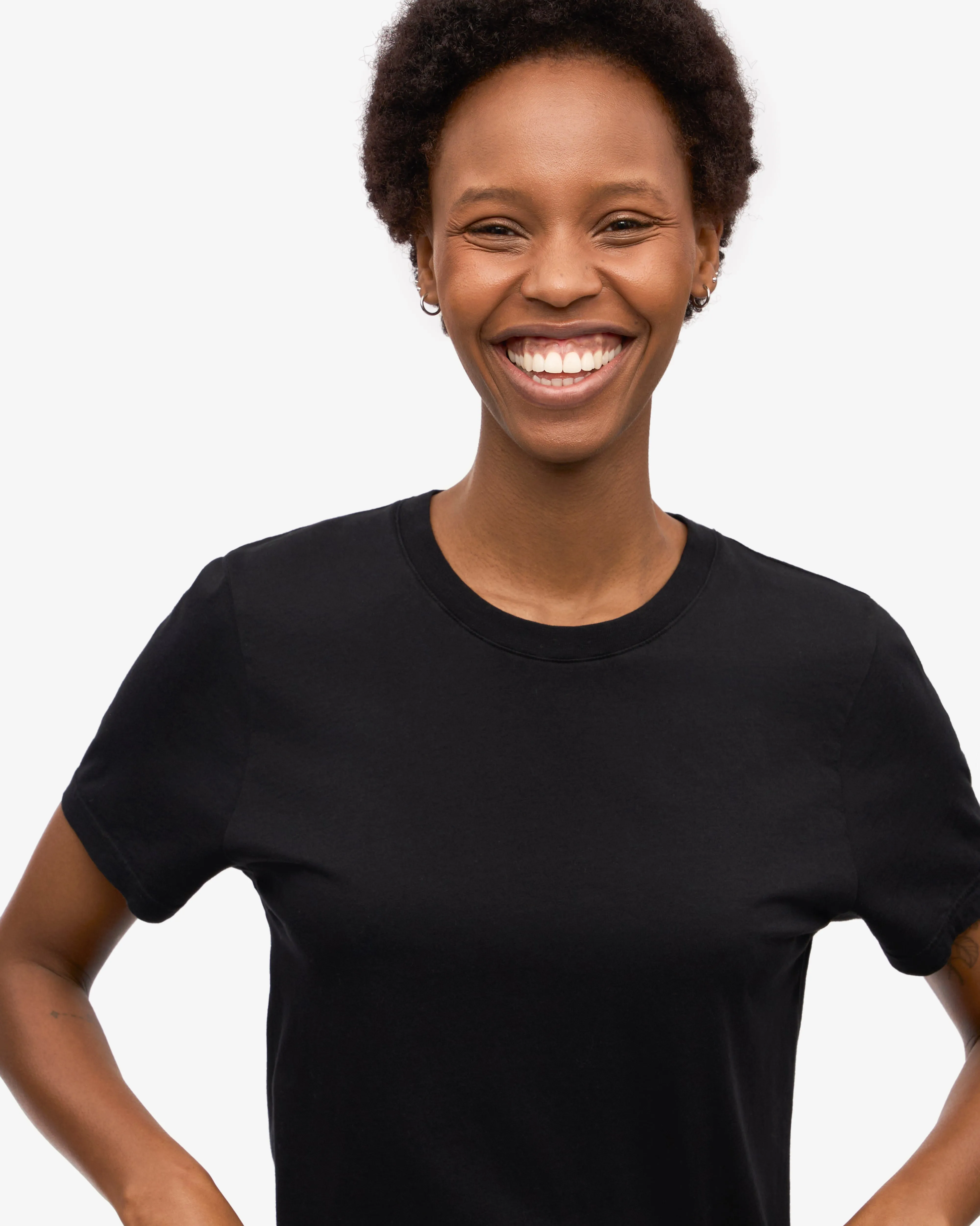 Women Light Organic Tee - Deep Black