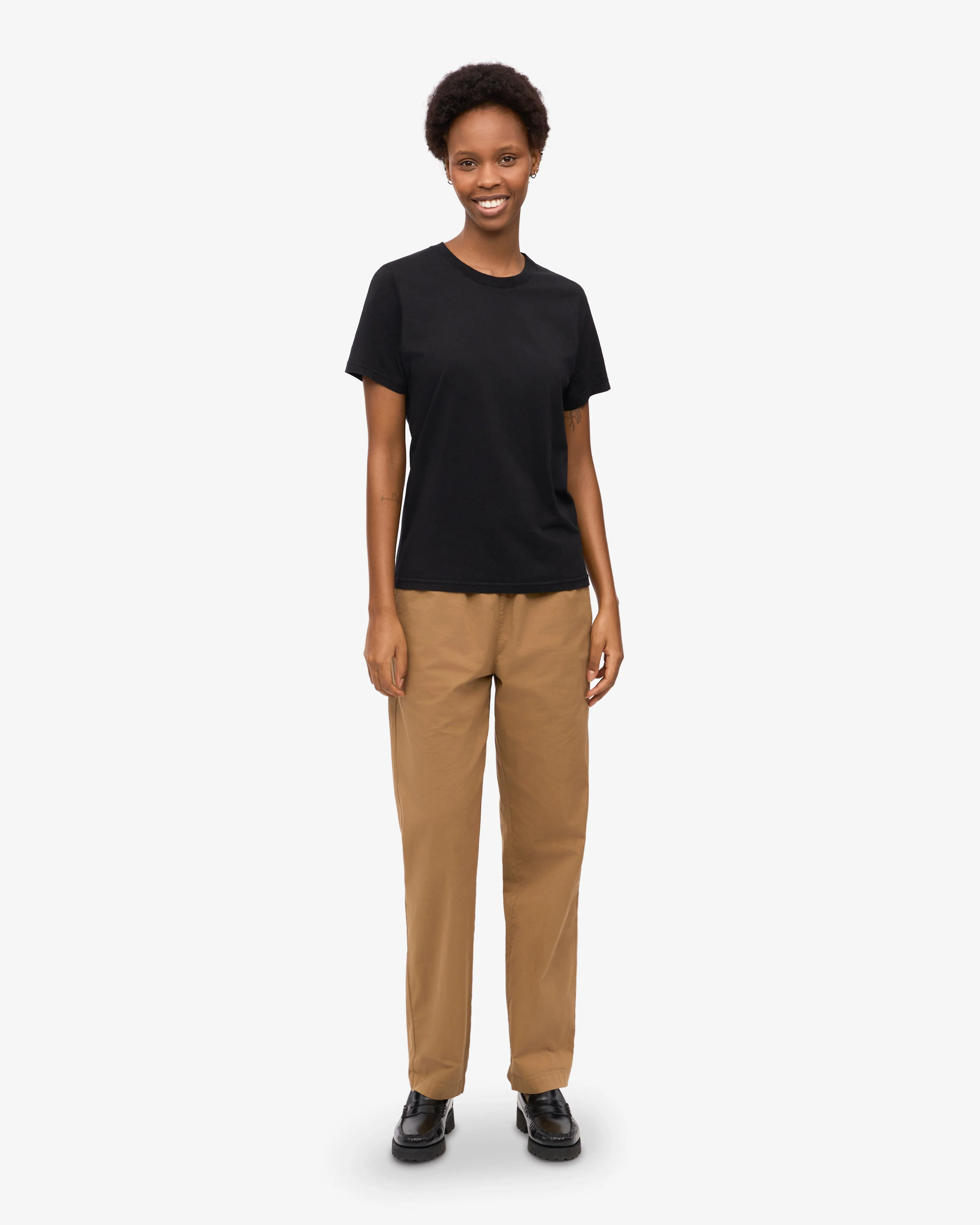 Women Light Organic Tee - Deep Black