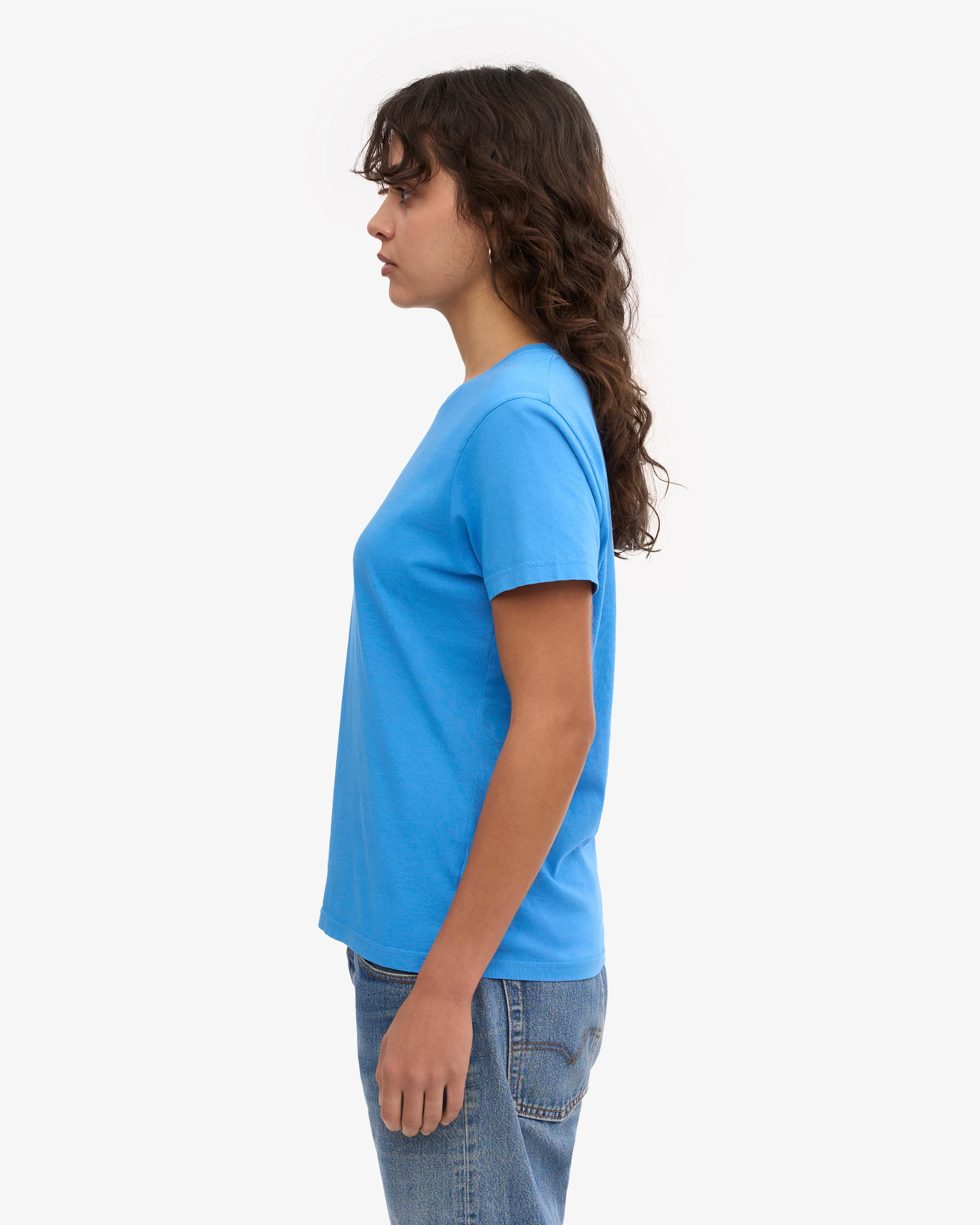 Women Light Organic Tee - Pacific Blue