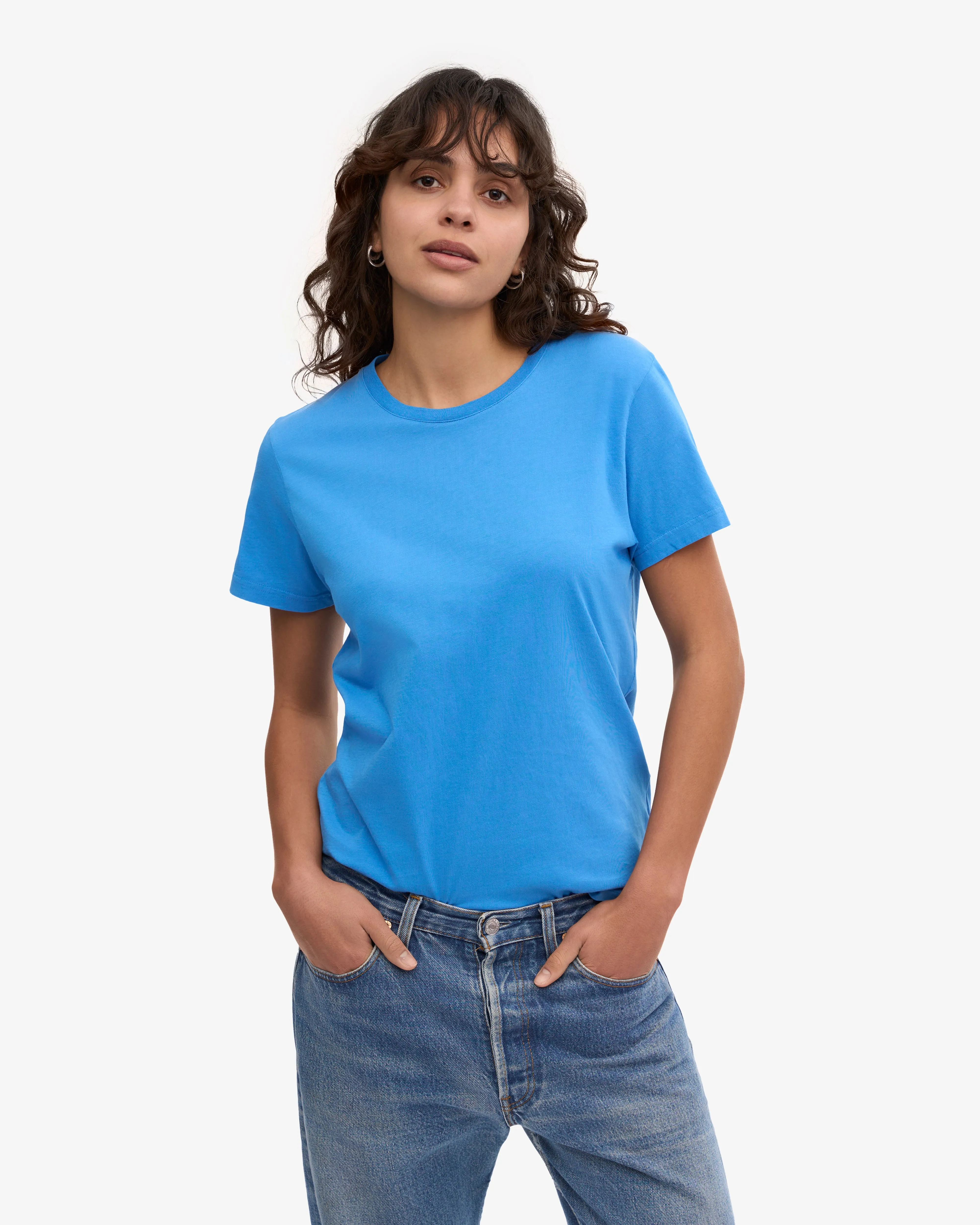 Women Light Organic Tee - Pacific Blue