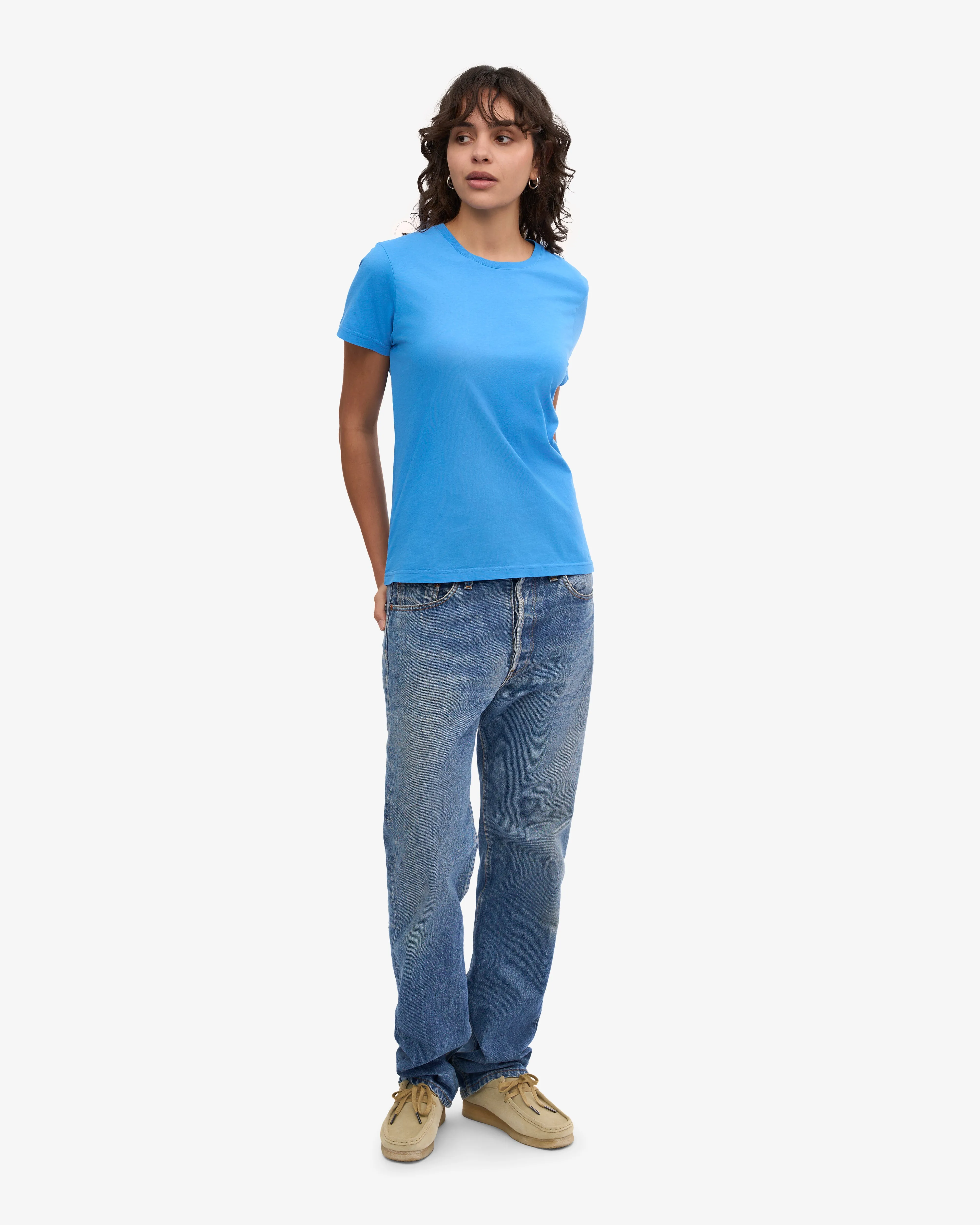 Women Light Organic Tee - Pacific Blue