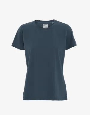 Women Light Organic Tee - Petrol Blue