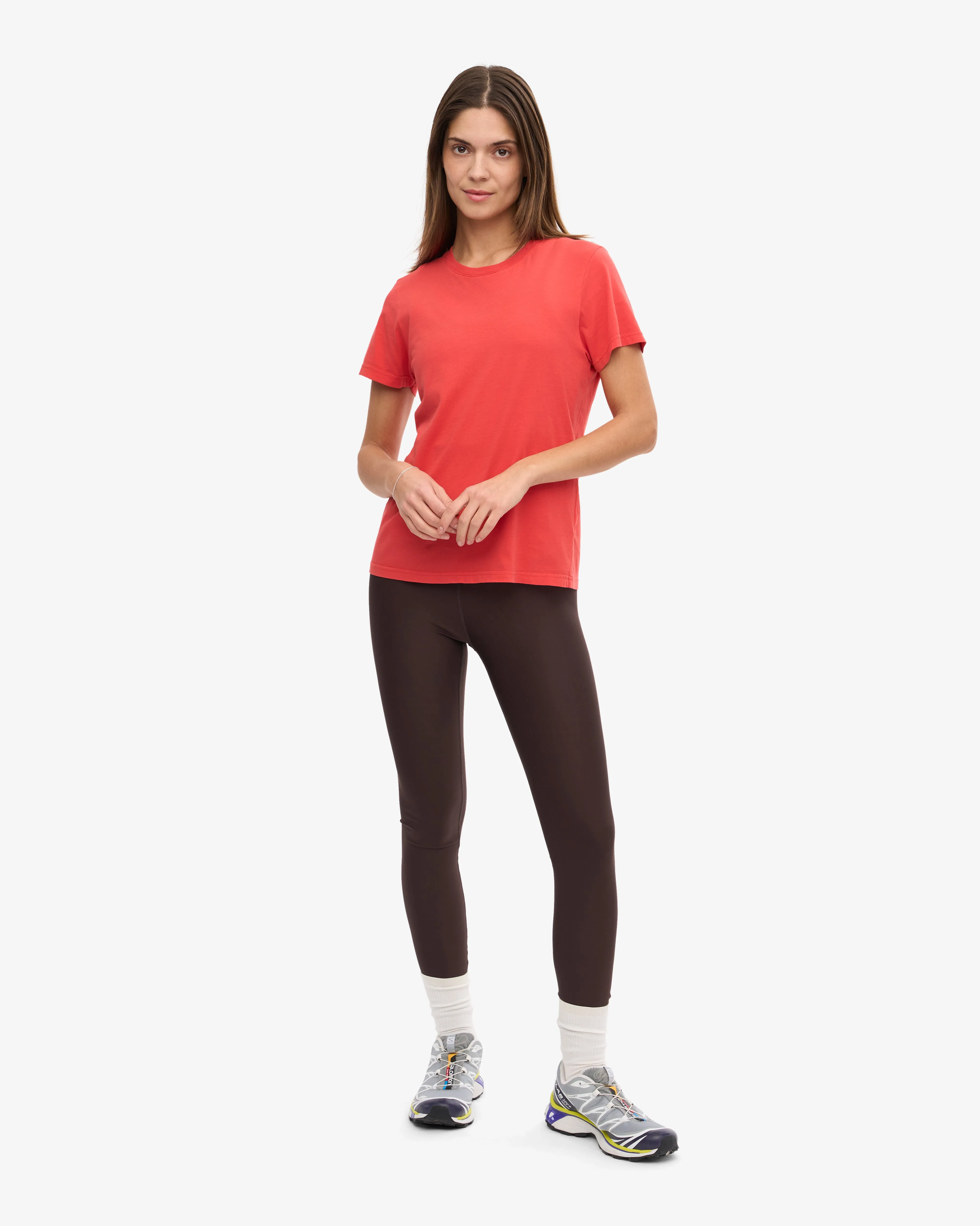 Women Light Organic Tee - Red Tangerine