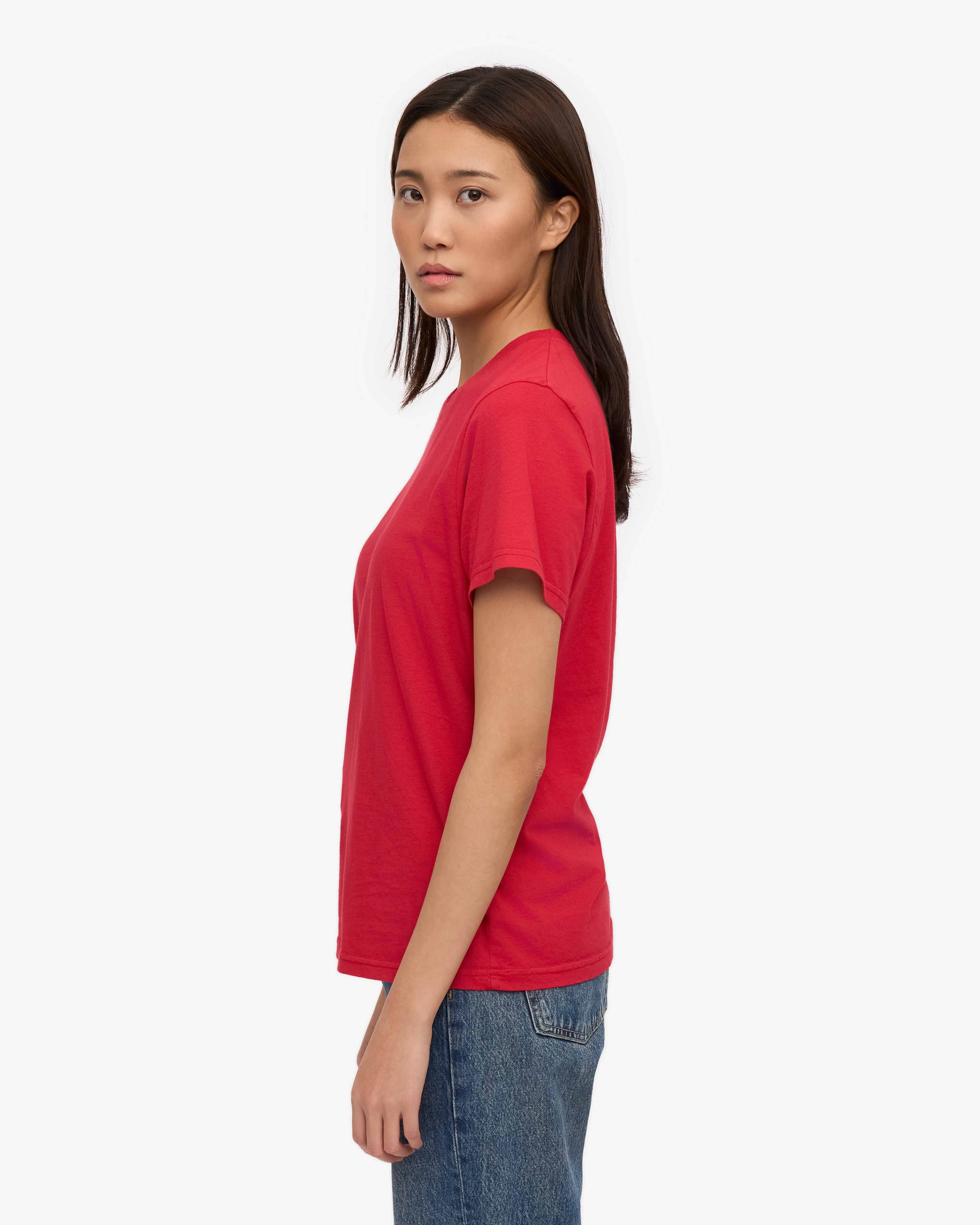 Women Light Organic Tee - Scarlet Red