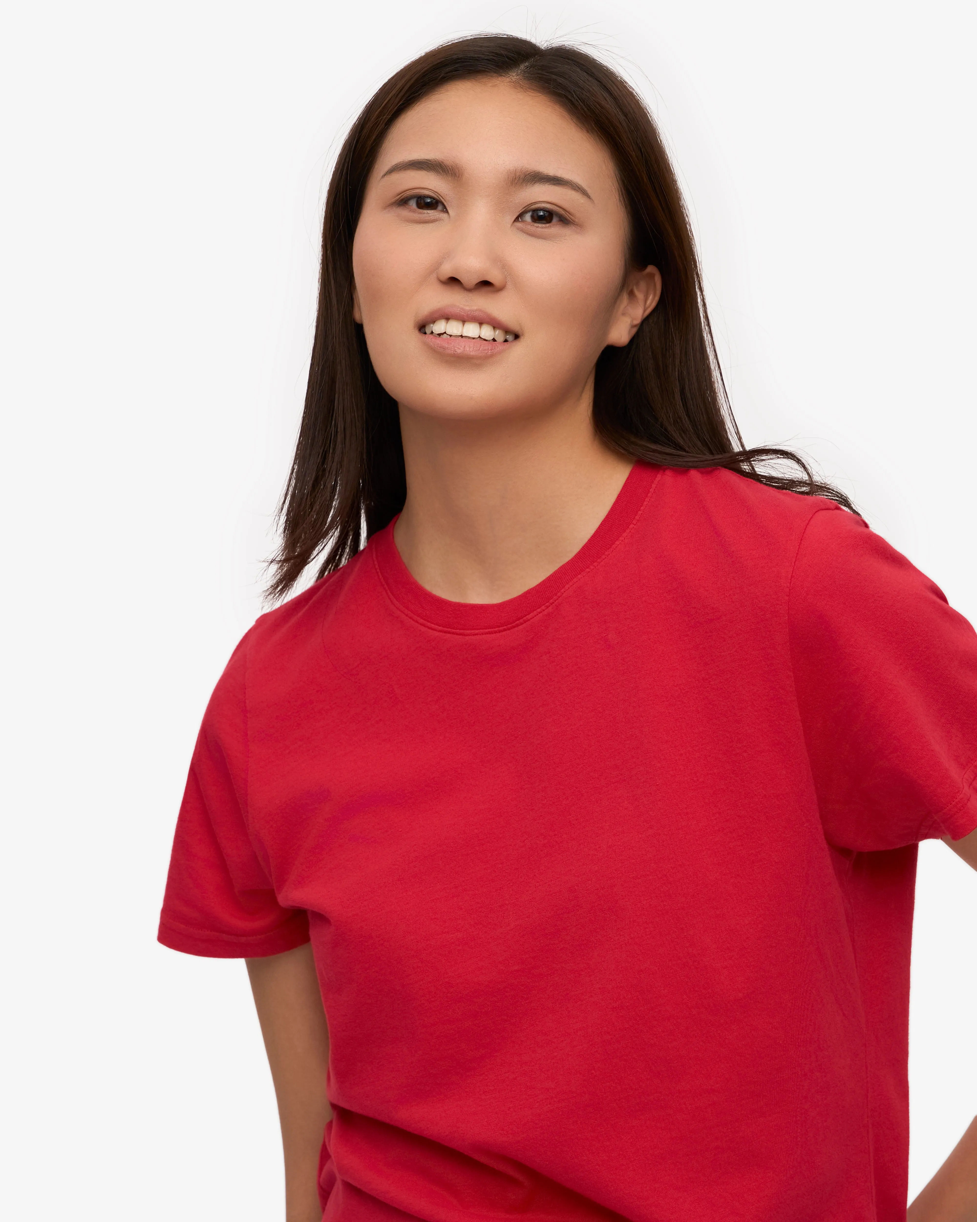 Women Light Organic Tee - Scarlet Red